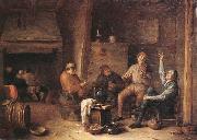 Hendrick Martensz Sorgh A tavern interior with peasants drinking and making music Sweden oil painting artist